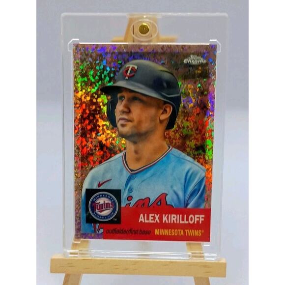 SP 64/75 Alex Kirilloff #236 Topps Chrome Rose Gold Rainbow Refractor 2022 - Picture 3 of 9